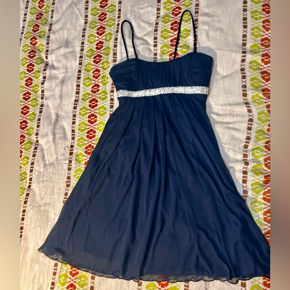 Coty Triangles Navy Short Dress